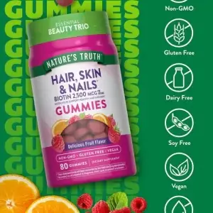 hair, skin, and nails biotin gummies